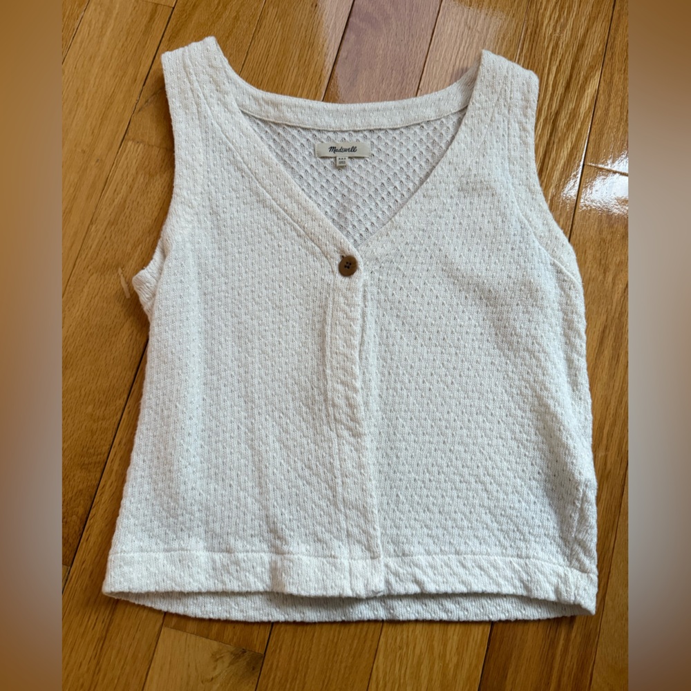 Madewell Cream Vest